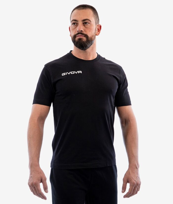 Camiseta de Algodón Givova Fresh  Negra MA007-0010
