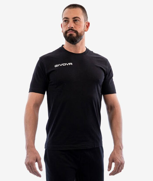 Camiseta de Algodón Givova Fresh  Negra MA007-0010