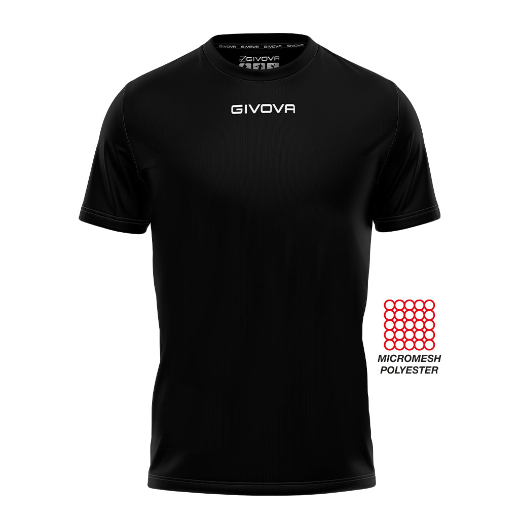 Camiseta de entrenamiento Givova One MAC01-0010 Negra